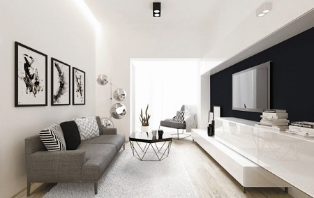 Оформление гостиной в стиле модерн: характеристика, идеи и выбор мебели