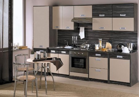Мебельный  гарнитур для кухни: фасад мебели из массива древесины, МДФ или ДСП, в чем отличия