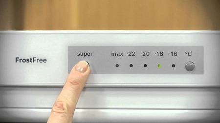 Что означает мигание индикатора морозильной камеры холодильника Bosch