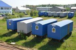 Преимущества установки вагон домов на строительной площадке: для чего они нужны